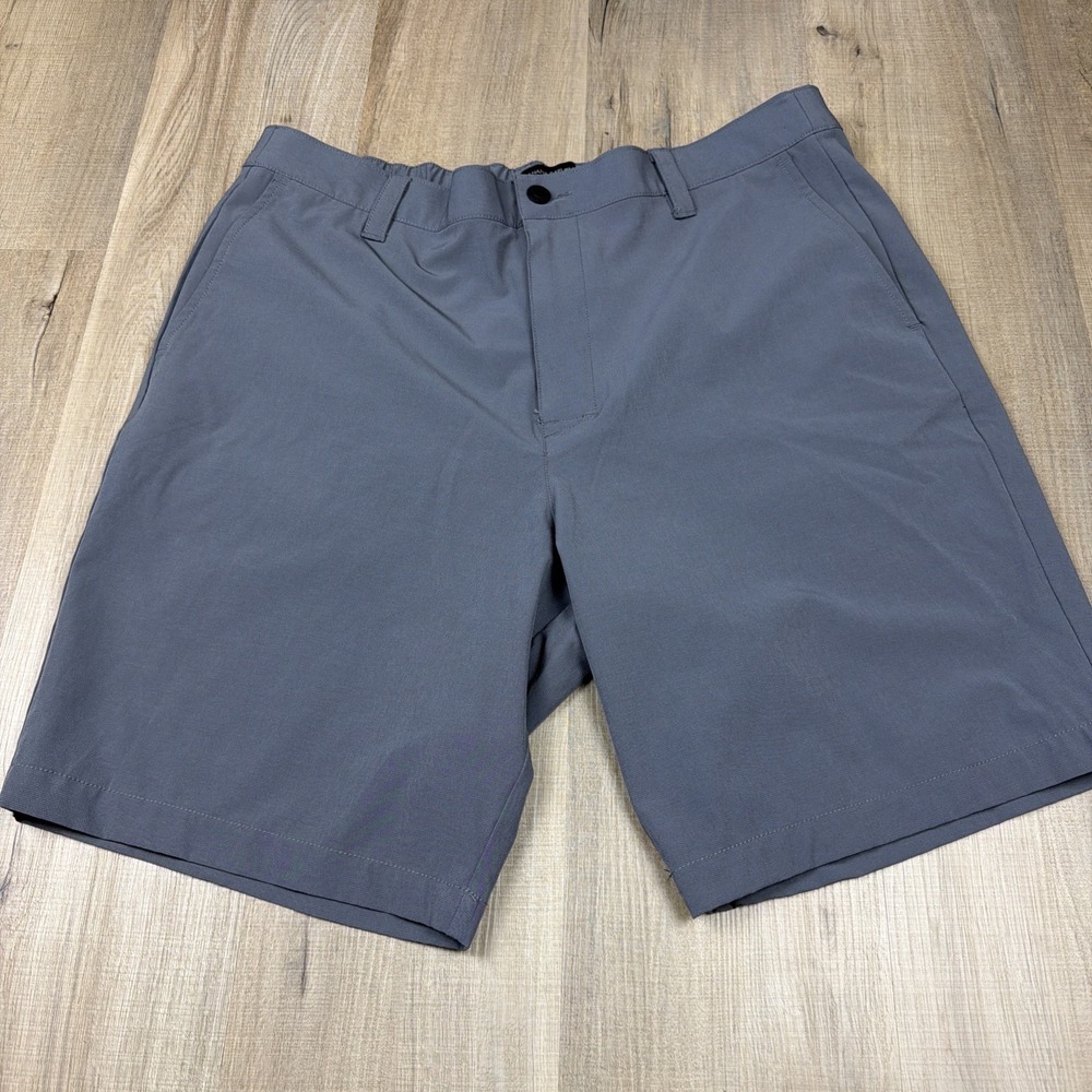 Banana Republic Shorts Men's 38 Gray Chino Stretch Golf Casual Flat Front